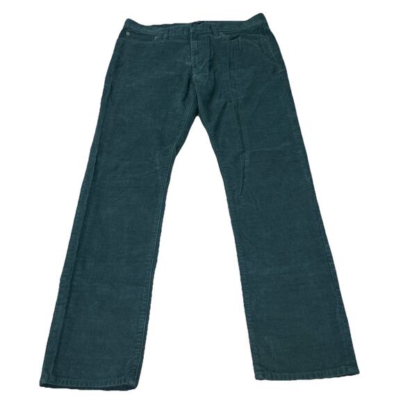 J Crew Mercantile Flex Corduroy Pants 34x32 Straight Leg Green Preppy Stretch - Picture 1 of 13